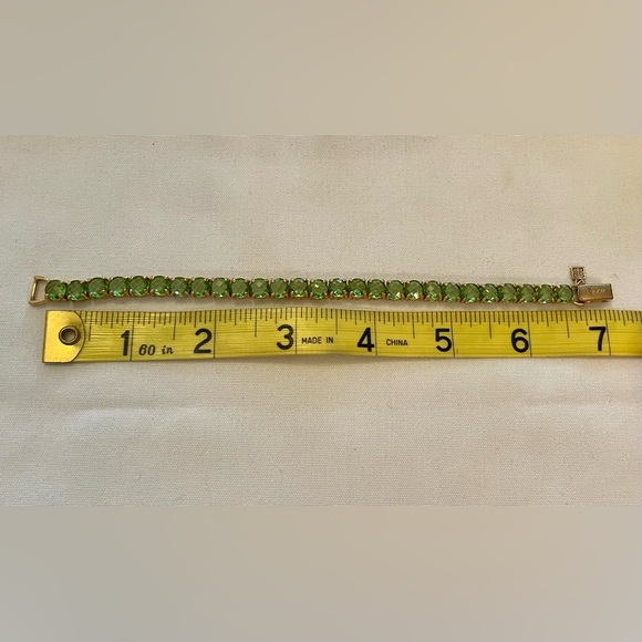 Givenchy Peridot Green Tennis Bracelet - Picture 3 of 3